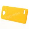 Заден предпазен твърд гръб / капак / за Alcatel One Touch Idol Mini OT 6012 - жълт / матиран
