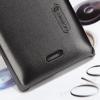 Луксозен предпазен твърд гръб / капак / Nillkin за Sony Xperia J ST26i - черен