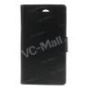 Луксозен кожен калъф Flip тефтер със стойка за HTC Desire 300 - черен