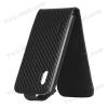 Кожен калъф Flip Carbon за LG Optimus L5 E610 - черен тефтер