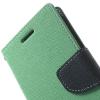 Кожен калъф Flip тефтер със стойка Mercury GOOSPERY Fancy Diary за HTC Desire 510 - зелено и тъмно синьо