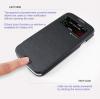 Луксозен кожен калъф Flip тефтер Mercury S View за Samsung Galaxy S4 I9500 I9505 - тъмно син