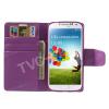 Луксозен кожен калъф Flip тефтер Mercury Goospery Sonata Diary Case за Samsung Galaxy S4 I9500 / Samsung S4 I9505 - лилав