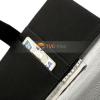 Kожен калъф Flip тефтер със стойка за Samsung Galaxy Note 3 N9000 / Samsung Note III N9005 - черен / мрежа