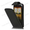 Кожен калъф Flip Carbon за HTC One S - черен