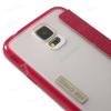 Луксозен кожен калъф Flip тефтер NX case S-View за Samung Galaxy S5 G900 / Samsung S5 - цикламен