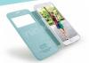 Луксозен кожен калъф Flip Cover S-View тефтер Kalaideng ICELAND за Samsung G900 Galaxy S5 / Samsung S5 - зелен
