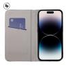 Луксозен кожен калъф Flip тефтер със стойка OPEN за Samsung Galaxy S22 5G - златист