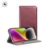 Кожен калъф Flip тефтер Magnetic Book със стойка за Samsung Galaxy A27 - бордо