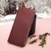 Кожен калъф Flip тефтер Magnet Book със стойка за Xiaomi Redmi Note 14 5G - бордо