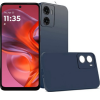 Силиконов калъф / гръб / TPU кейс за Motorola Moto G05 / Moto E15 - тъмно син / мат със защита за камерата