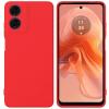 Силиконов калъф / кейс / Nano TPU за Motorola Moto G24 / G04 / E14 - червен гръб със защита за камерата