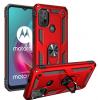 Силиконов гръб Spigen със стойка и магнитно захващане за Motorola Moto G10 / Moto G10 Power – червен