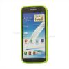 Силиконов калъф ТПУ за Samsung Galaxy Note II/2 N7100 - зелен с бели точки