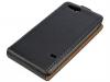 Кожен калъф Flip тефтер за Sony Xperia Go ST27i - черен