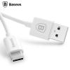 Data cable BASEUS Zoole Type-C 3A / 1m. - бял