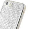 Силиконов калъф / гръб / TPU за Apple iPhone 6 4.7'' - сребрист с камъни