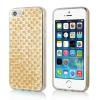 Силиконов калъф / гръб / TPU за Apple iPhone 6 4.7'' - златист с камъни