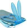 Силиконов калъф / гръб / TPU 3D Rabbit за Apple iPhone 6 4,7" - син