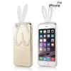 Силиконов калъф / гръб / TPU 3D Rabbit за Apple iPhone 5 / iPhone 5S - прозрачен