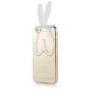 Силиконов калъф / гръб / TPU 3D Rabbit за Apple iPhone 5 / iPhone 5S - прозрачен