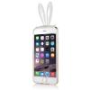 Силиконов калъф / гръб / TPU 3D Rabbit за Apple iPhone 5 / iPhone 5S - прозрачен