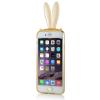 Силиконов калъф / гръб / TPU 3D Rabbit за Apple iPhone 5 / iPhone 5S - златен