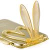 Силиконов калъф / гръб / TPU 3D Rabbit за Apple iPhone 5 / iPhone 5S - златен