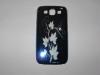 Заден предпазен твърд гръб / капак /за Samsung Galaxy S3 S III SIII I9300 - Хром-никел цветя