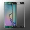 3D full cover Tempered glass screen protector Samsung Galaxy S6 Edge / Извит стъклен скрийн протектор за Samsung Galaxy S6 Edge Plus G928 - черен