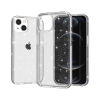 Луксозен силиконов калъф / кейс / Crystal Case TPU за Apple iPhone 13 6.1'' - прозрачен / брокат