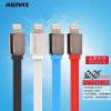 USB кабел REMAX за Apple iPhone 5 / iPhone 5S / iPhone 6 / iPhone 6 plus / iPod Touch 5 / iPhone 5C / iPod Nano 7 - син / плосък