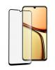 5D full cover Tempered glass Full Glue screen protector Realme C61 / Извит стъклен скрийн протектор с лепило от вътрешната страна за Realme C61 - черен кант