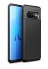 Луксозен силиконов калъф / гръб / TPU Auto Focus за Samsung Galaxy S10 - черен / Carbon