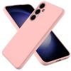 Силиконов калъф / кейс / Nano TPU за Samsung Galaxy S24 Plus - розов гръб със защита за камерата