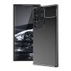 Луксозен силиконов калъф / кейс / TPU Auto Focus за Samsung Galaxy S24 Ultra - черен / Carbon