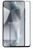5D full cover Tempered glass Full Glue screen protector Samsung Galaxy S25 / Извит стъклен скрийн протектор с лепило от вътрешната страна за Samsung Galaxy S25 - черен кант