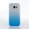 Силиконов калъф / гръб / TPU за Samsung Galaxy S7 Edge G935 - преливащ / сребристо и синьо / брокат