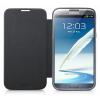 Луксозен кожен калъф Flip Cover за Samsung Galaxy Note 2 N7100 / Samsung Note II N7100 - сив