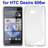 Силиконов калъф / гръб / TPU S-Line за HTC Desire 600 / 606W - прозрачен