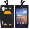 Силиконов гръб / калъф / TPU 3D за LG Optimus L5 / E610 - Angry Bird / черен
