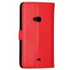 Кожен калъф Flip тефтер със стойка за Nokia Lumia 625 - червен