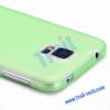 Ултра тънък заден предпазен твърд гръб / капак / за Samsung G900 Galaxy S5 - зелен / мат