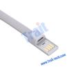 Micro USB кабел за зареждане и пренос на данни / USB Data Charging Line - бял / тип гривна