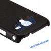 Заден предпазен твърд гръб / капак /за Samsung Galaxy Ace II 2 i8160 - черен имитиращ кожа