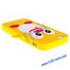 Силиконов гръб / калъф / TPU 3D за Apple iPhone 5 / 5S - Pinguin жълт