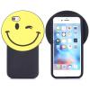 Силиконов калъф / гръб / TPU 3D за Apple iPhone 6 / iPhone 6S - Smile / черно и жълто