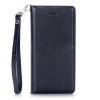 Кожен калъф Flip тефтер Canvas Diary Hanman със стойка за Huawei P10 Lite - черен
