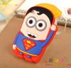 Силиконов калъф / гръб / TPU 3D за Apple iPhone 6 / 6S - червен / Minion Superman