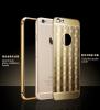 Метален бъмпер / Bumper / с твърд гръб от две части / Ultra Slim Electroplating Aluminum Metal Bumper Xuenair Case за Apple iPhone 6 / 6S - Gold / златен